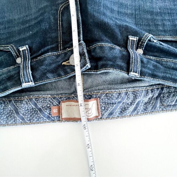 Paige Laurel Canyon Jeans Low Rise Bootcut Blue Women's 28 Premium Denim - Picture 7 of 9